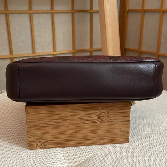 Coach Signature Canvas Nolita 19 in IM/Oxblood Multi - Picture 10 of 16